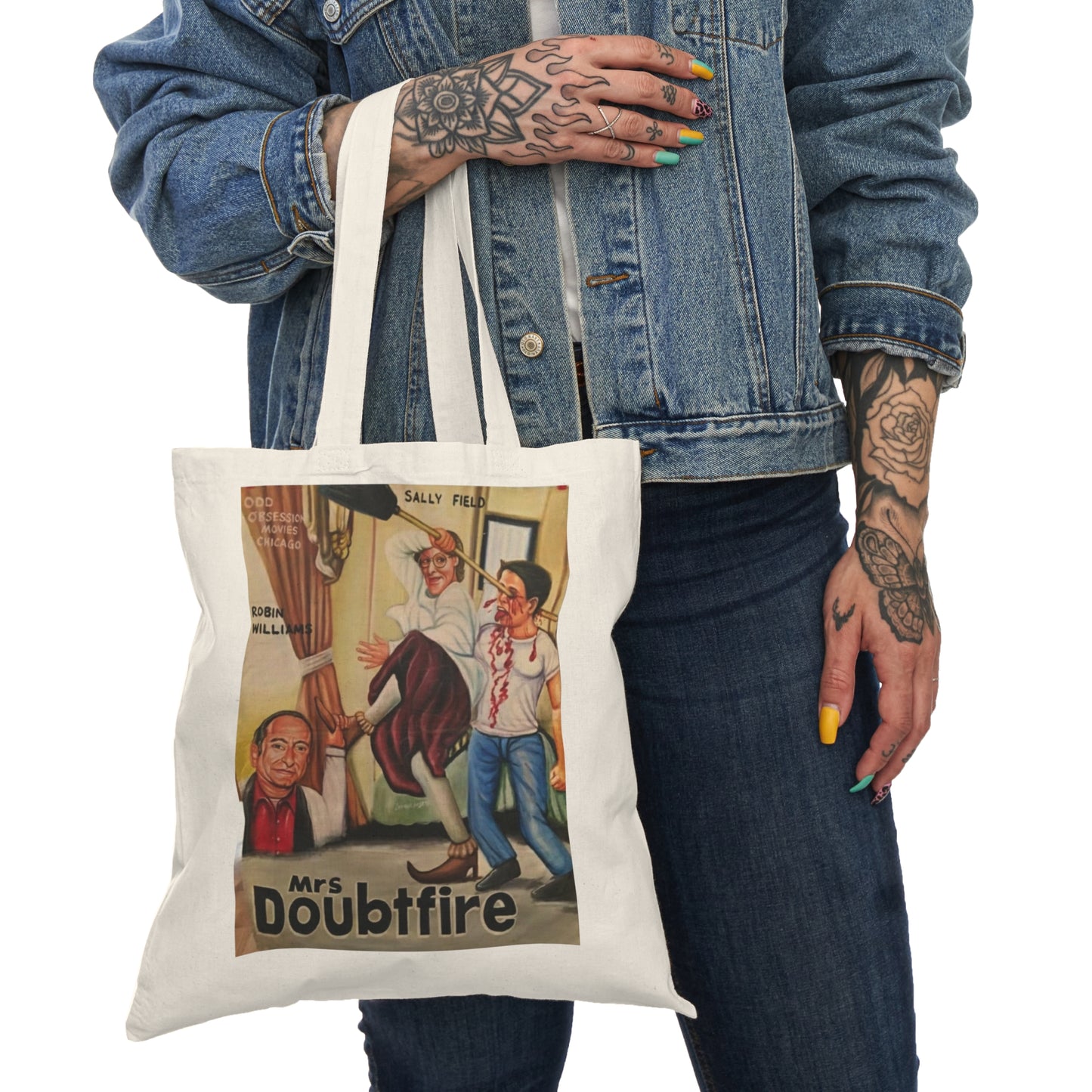 Movie Poster Tote Bag - Mrs. Doubtfire - Ghana Art