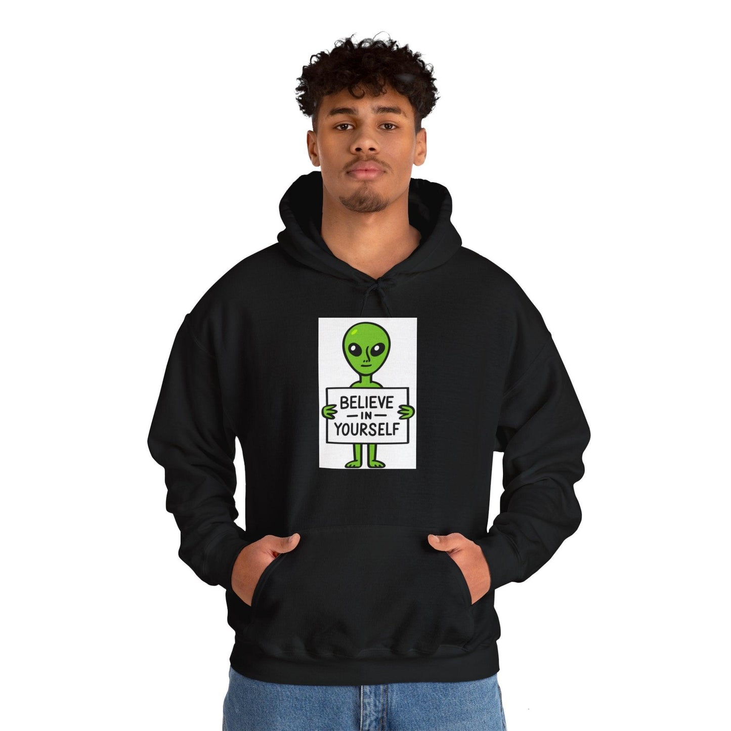 Believe in Yourself - Alien - Unisex Hoodie-Threads from the Crypt
