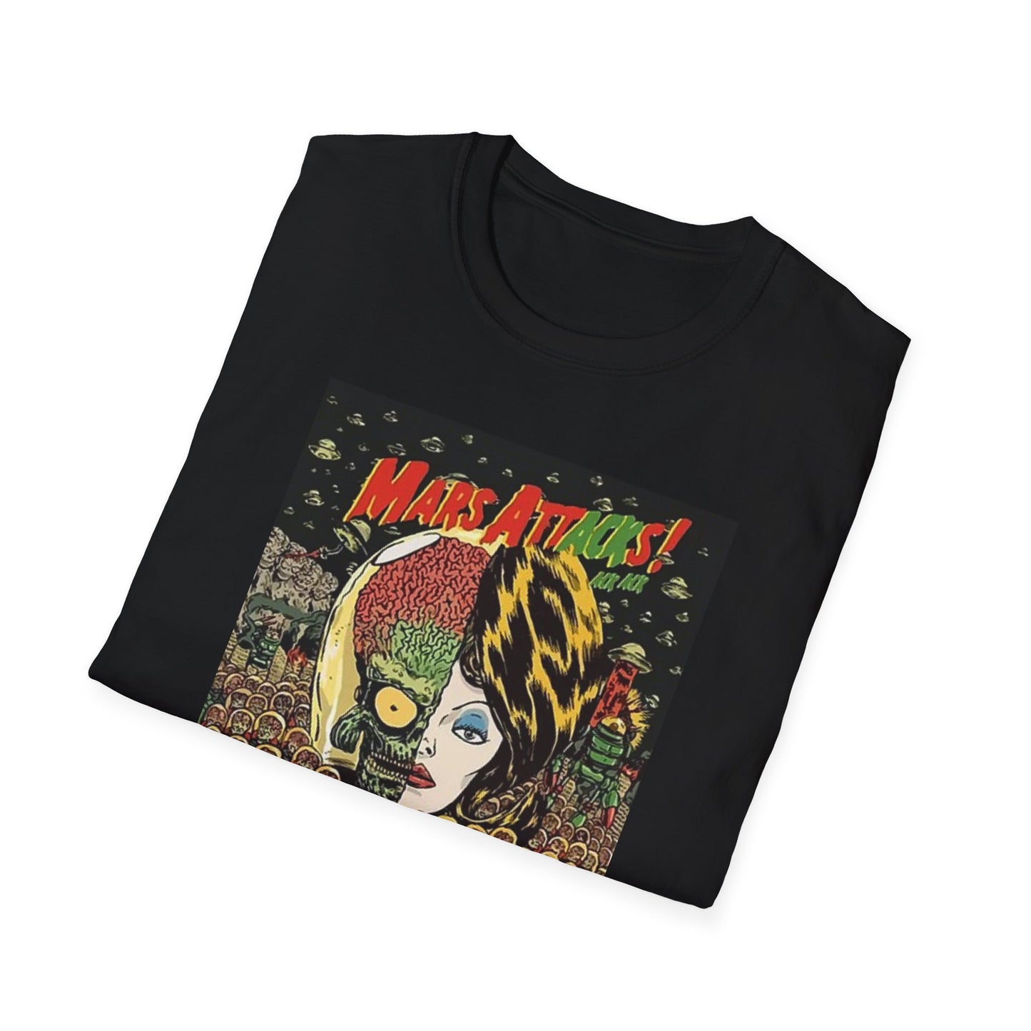 Mars Attacks (design 2) - Unisex - Vintage Horror- Cotton T-Shirt-Threads from the Crypt