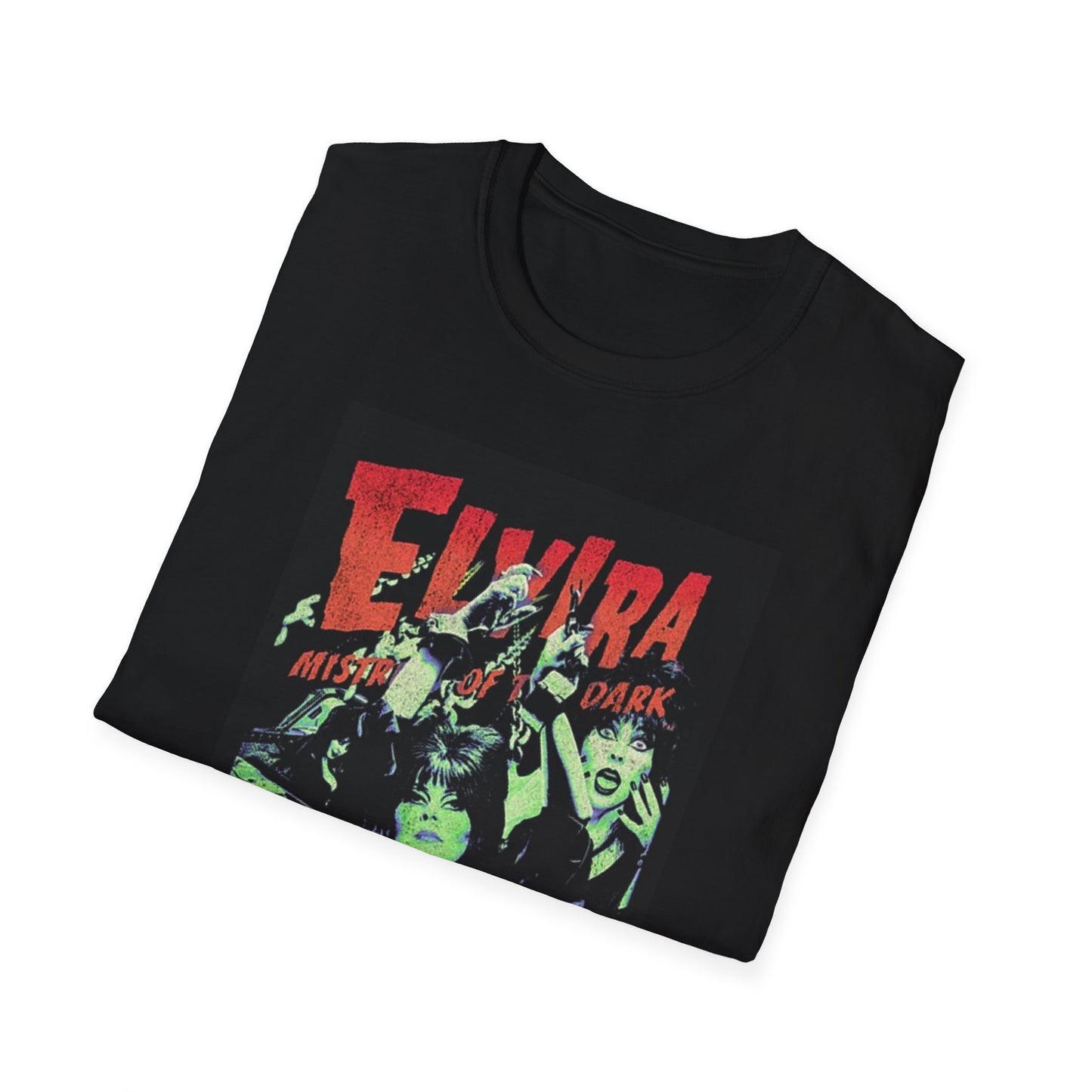 Elvira Mistress of the Dark - Unisex - Vintage Horror- Cotton T-Shirt-Threads from the Crypt