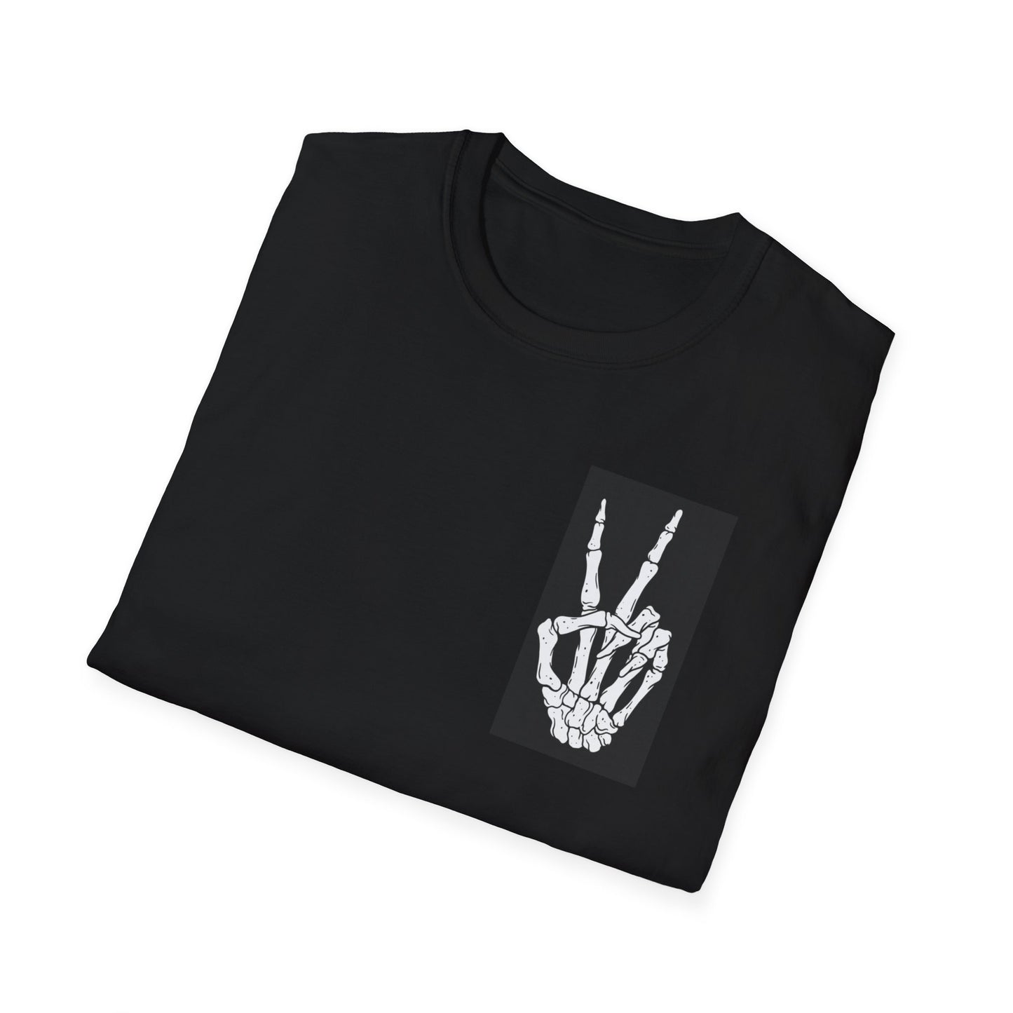 Peace - Skeleton Cotton T-Shirt-Threads from the Crypt