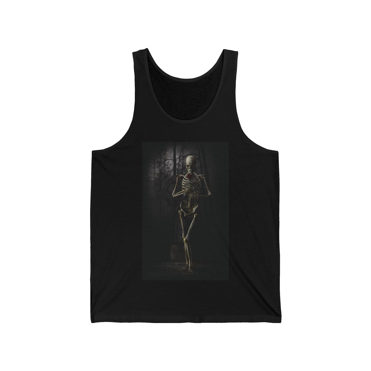 Flower Skeleton Tank Top-Threads from the Crypt