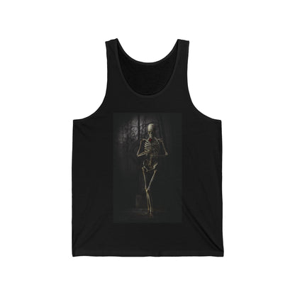 Flower Skeleton Tank Top-Threads from the Crypt