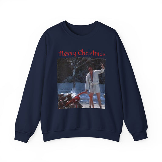 Crewneck Sweatshirt — 'Merry Christmas' Christmas Vacation Movie Scene Pullover