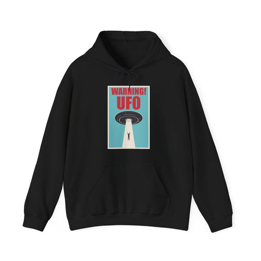 Warning UFO  - Unisex Hoodie-Threads from the Crypt