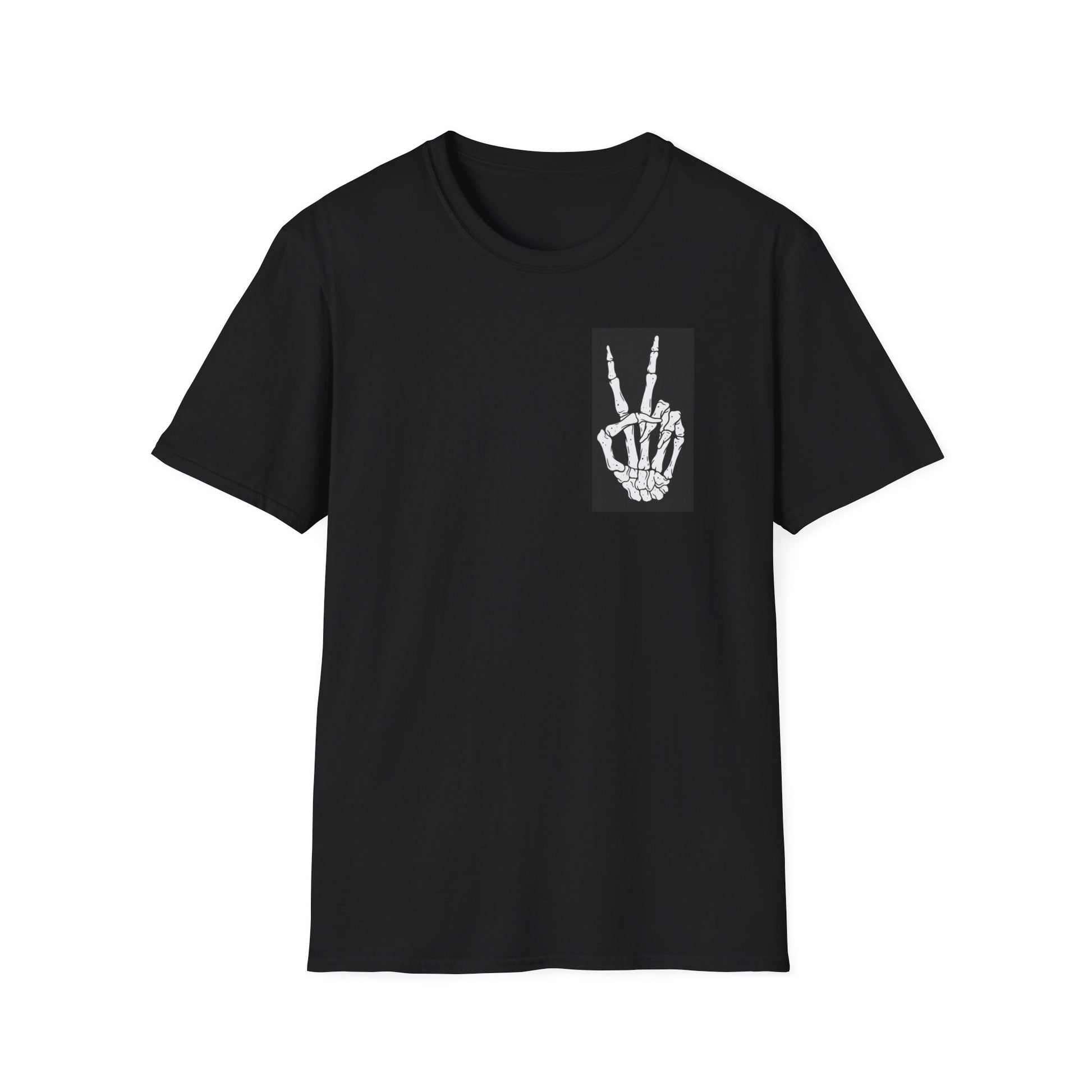 Peace - Skeleton Cotton T-Shirt-Threads from the Crypt