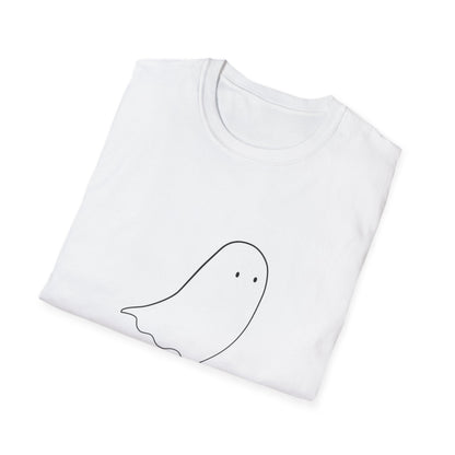 Casual Haunt Ghost T-Shirt - White Softstyle Unisex Tee