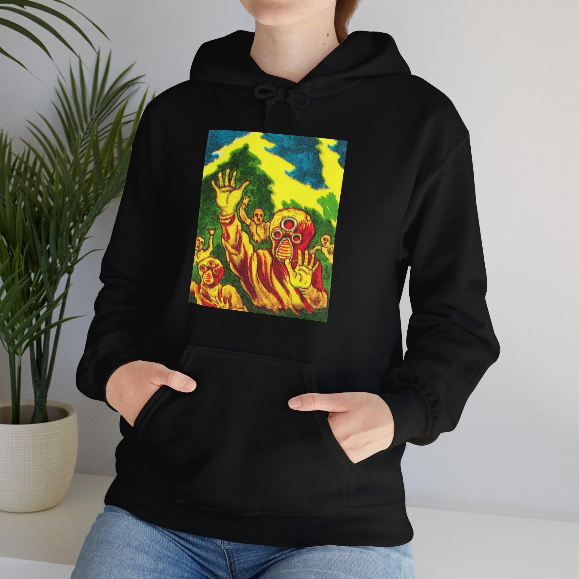 Alien Invader Unisex Hoodie - Unique & Stylish Apparel