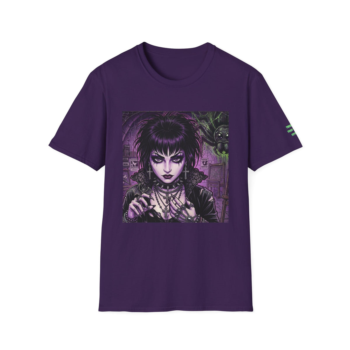 Gothy Witch — Threads from the Crypt logo tee