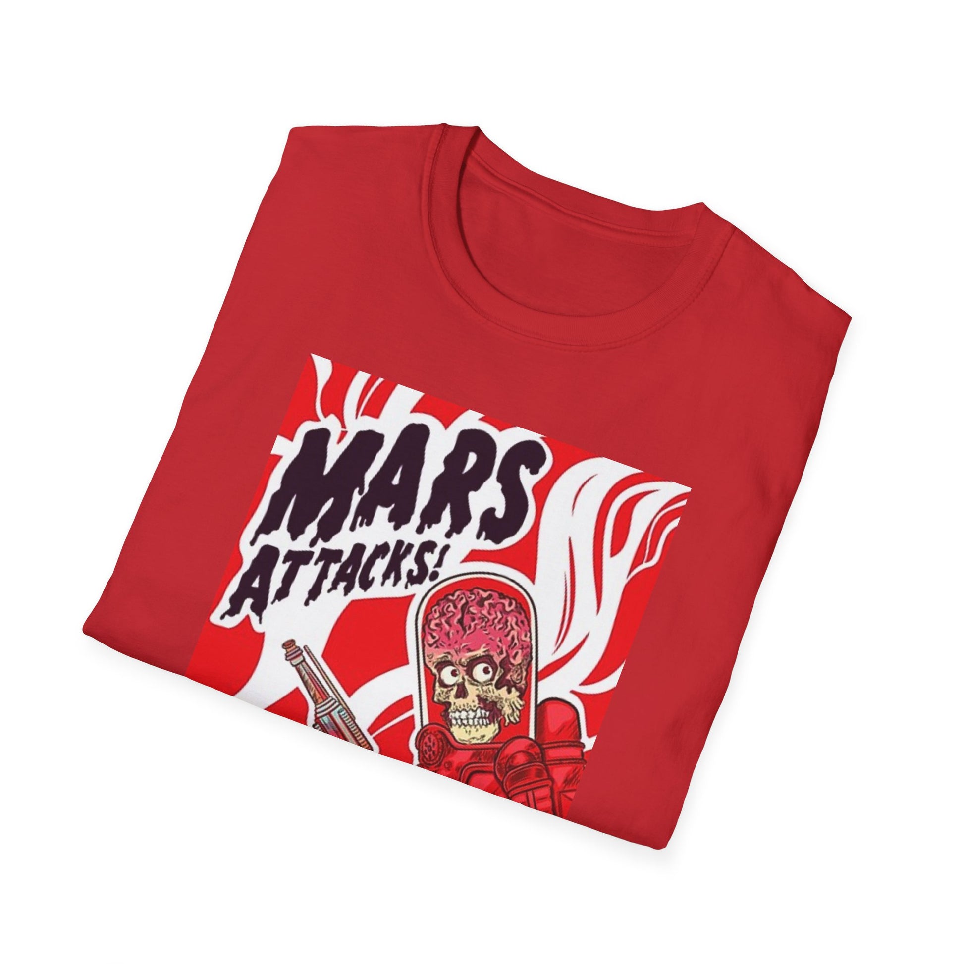 Mars Attacks - Vintage Horror - Cotton T-Shirt - Red-Threads from the Crypt