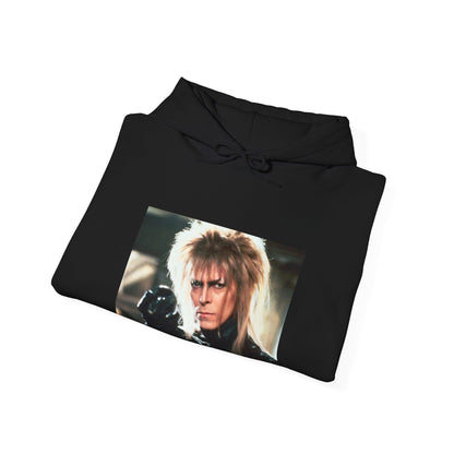 Jareth - Labrynth Graphic - Hooded Sweatshirt-Threads from the Crypt
