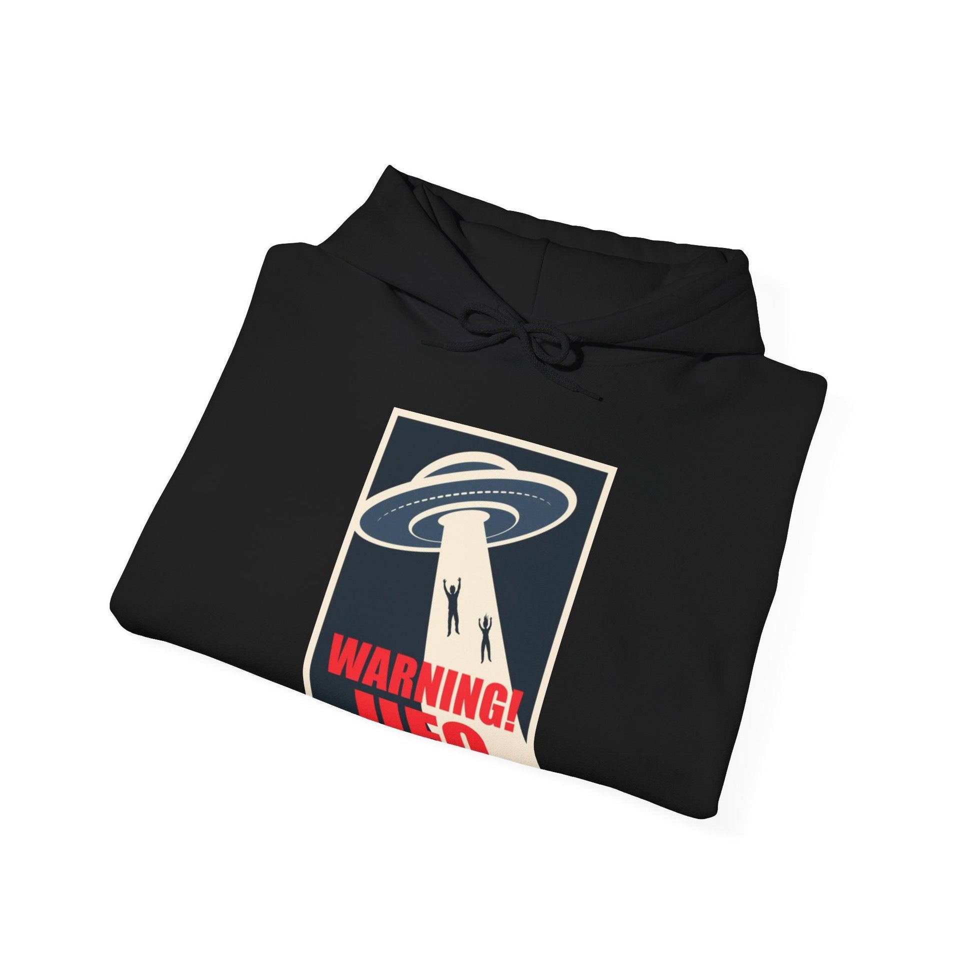Warning UFO (Style 2)  - Unisex Hoodie-Threads from the Crypt