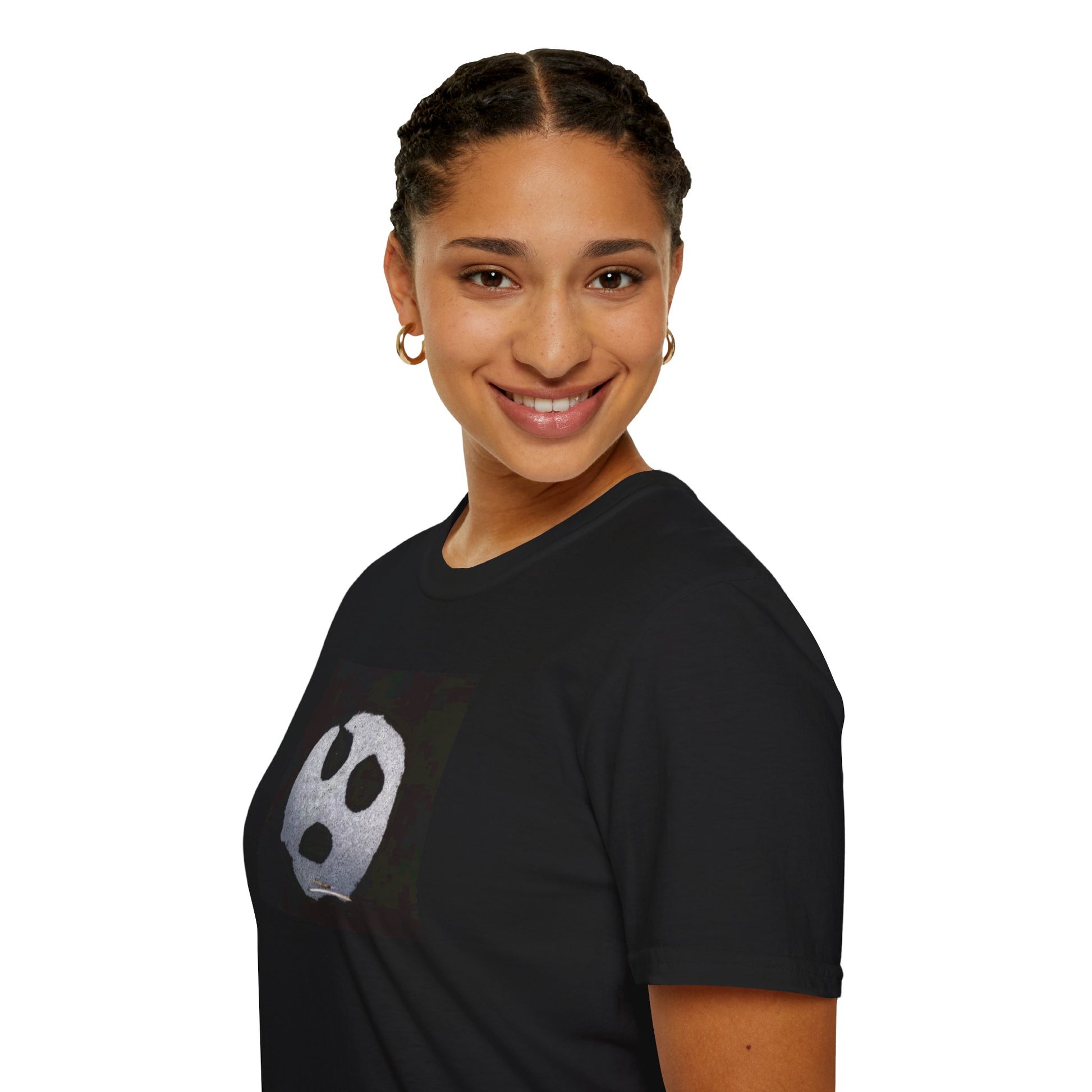 Ghost or Stain? - Unisex T-Shirt - Ghost Image Tee for Everyday Wear-Threads from the Crypt
