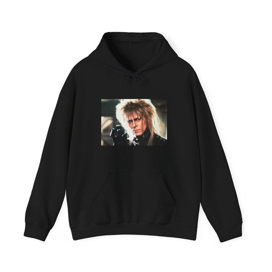 Jareth - Labrynth Graphic - Hooded Sweatshirt-Threads from the Crypt