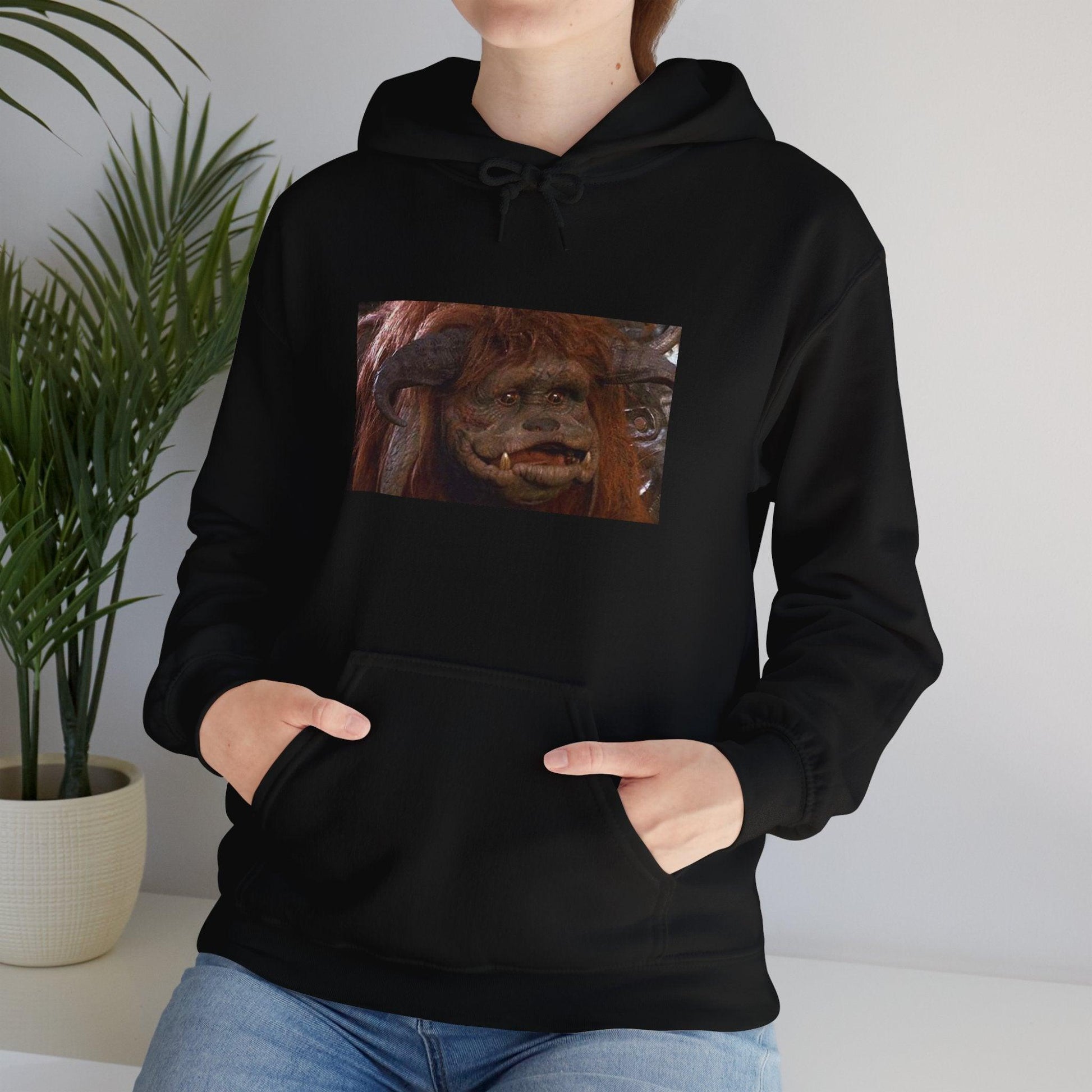 Ludo - Labrynth Graphic - Hooded Sweatshirt-Threads from the Crypt