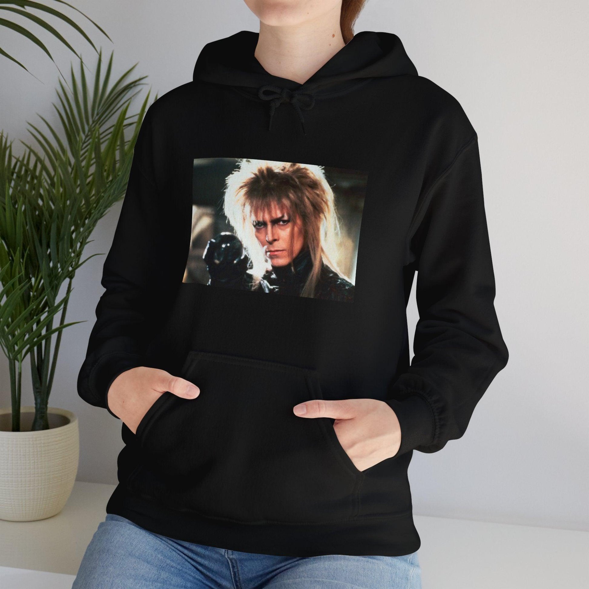Jareth - Labrynth Graphic - Hooded Sweatshirt-Threads from the Crypt