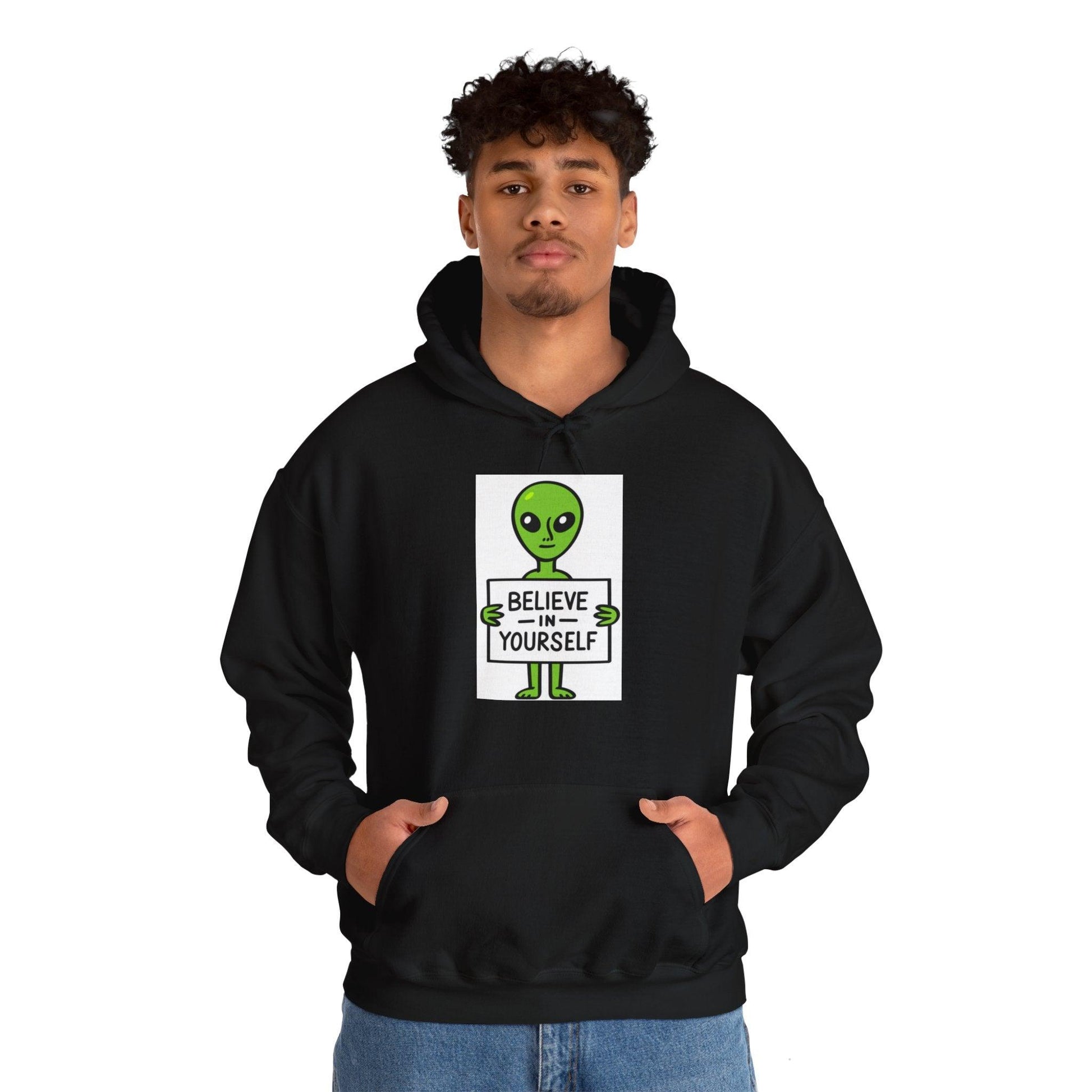 Believe in Yourself - Alien - Unisex Hoodie-Threads from the Crypt
