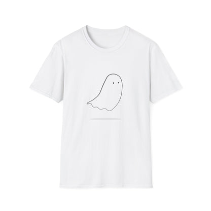 Casual Haunt Ghost T-Shirt - White Softstyle Unisex Tee