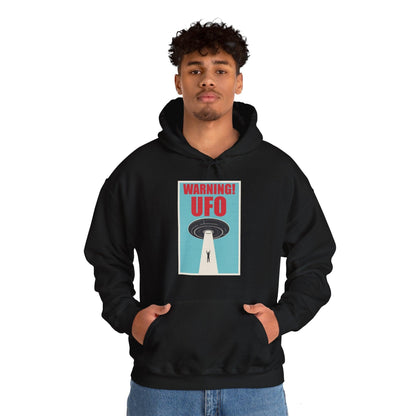 Warning UFO  - Unisex Hoodie-Threads from the Crypt