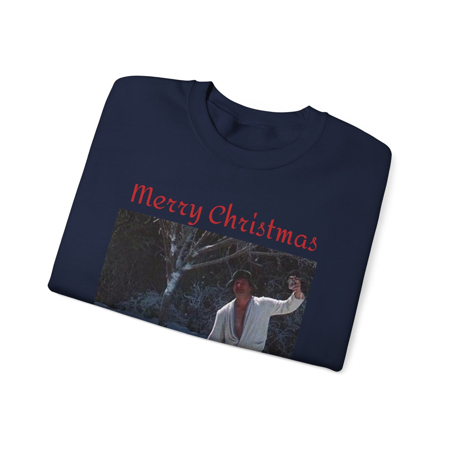 Crewneck Sweatshirt — 'Merry Christmas' Christmas Vacation Movie Scene Pullover