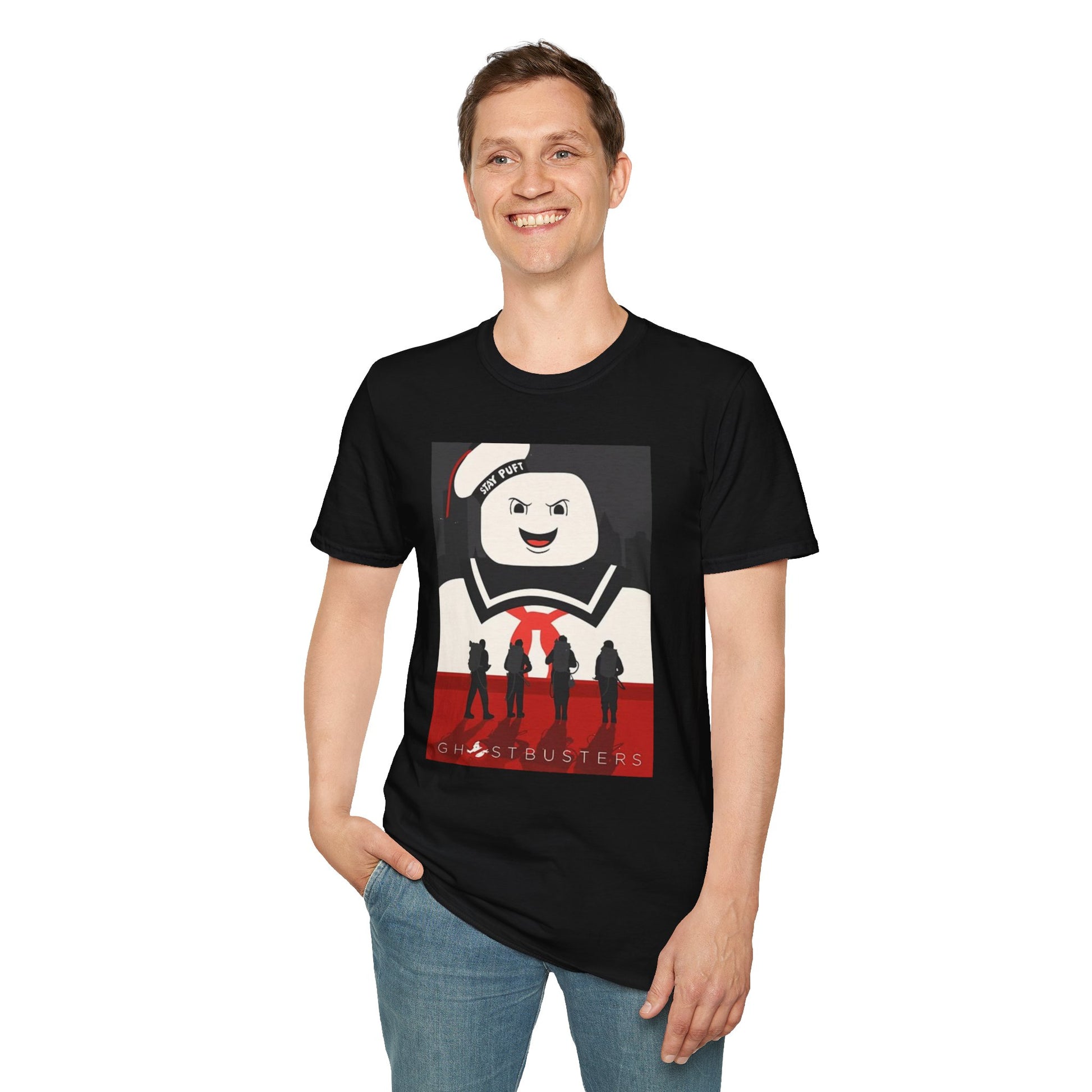 Ghostbusters -  Stay Puft - Unisex - Vintage Comedic Horror- Cotton T-Shirt-Threads from the Crypt