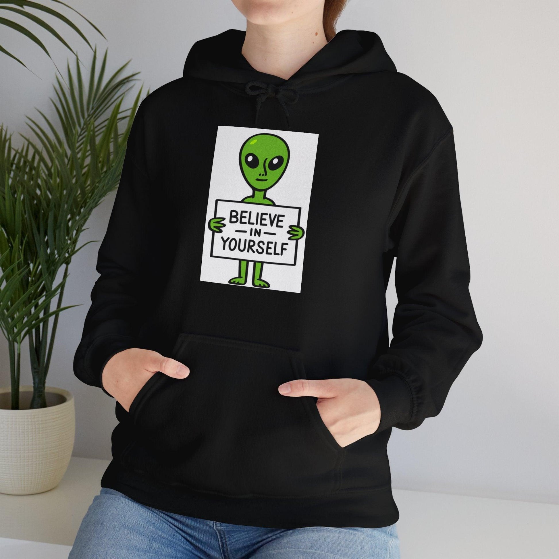 Believe in Yourself - Alien - Unisex Hoodie-Threads from the Crypt