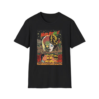 Mars Attacks (design 2) - Unisex - Vintage Horror- Cotton T-Shirt-Threads from the Crypt