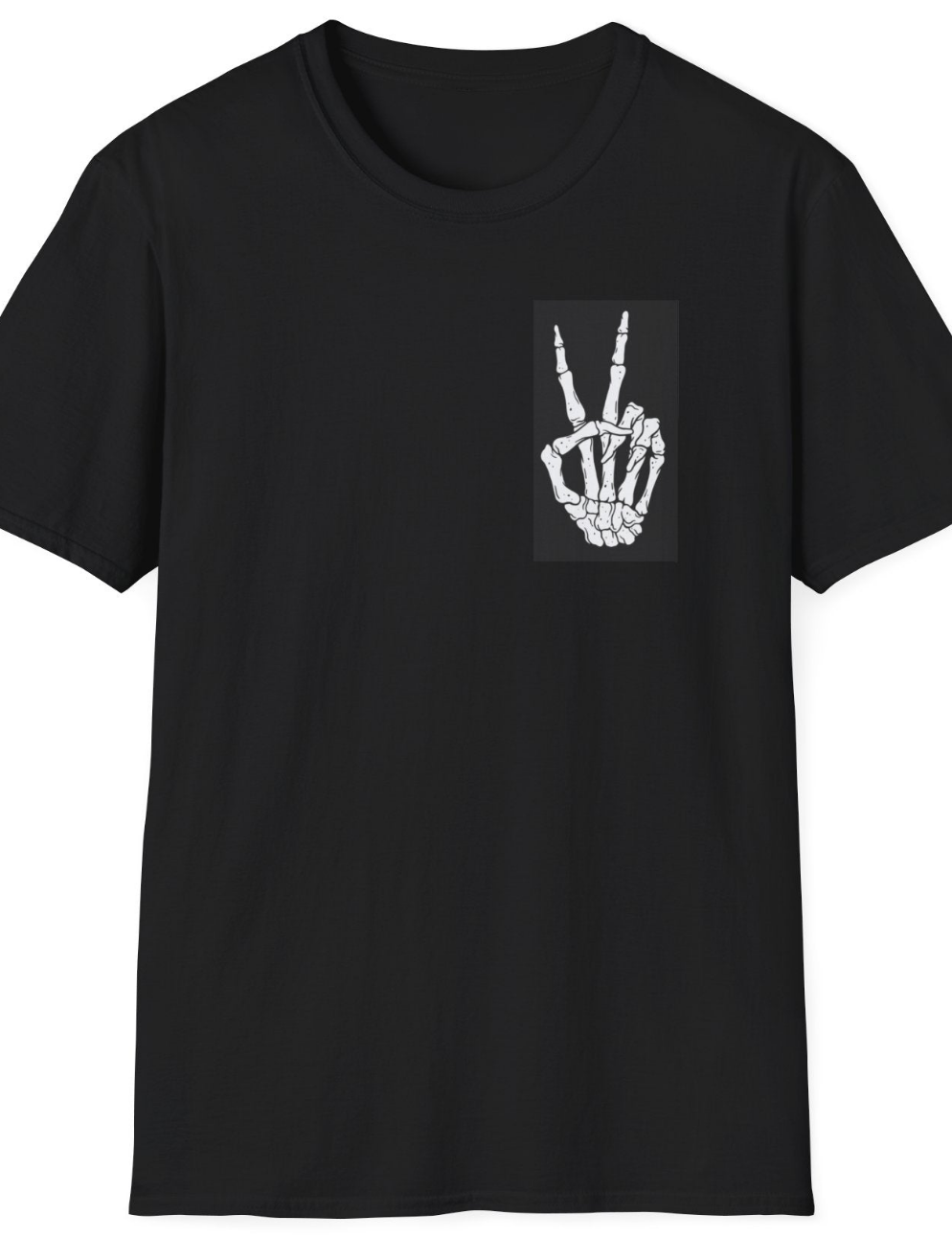 Peace - Skeleton Cotton T-Shirt-Threads from the Crypt